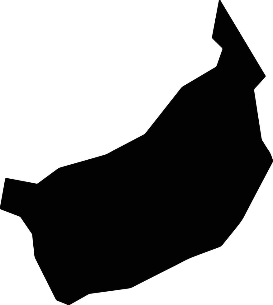 Balam Bhutan silhouette map vector