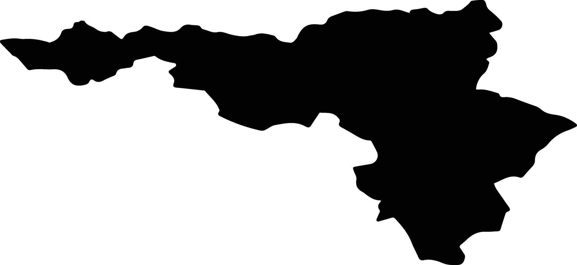 Balassagyarmat Hungary silhouette map vector