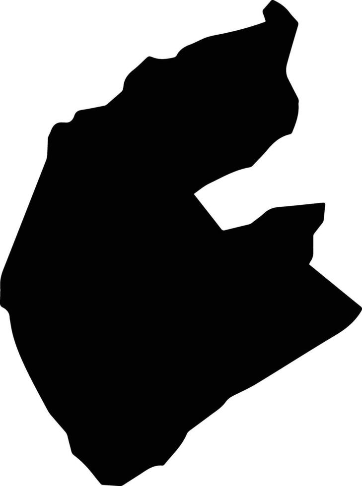 Balca Saint Lucia silhouette map vector