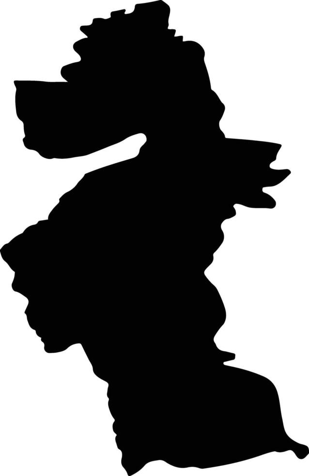 BALCESTI Romania silhouette map vector