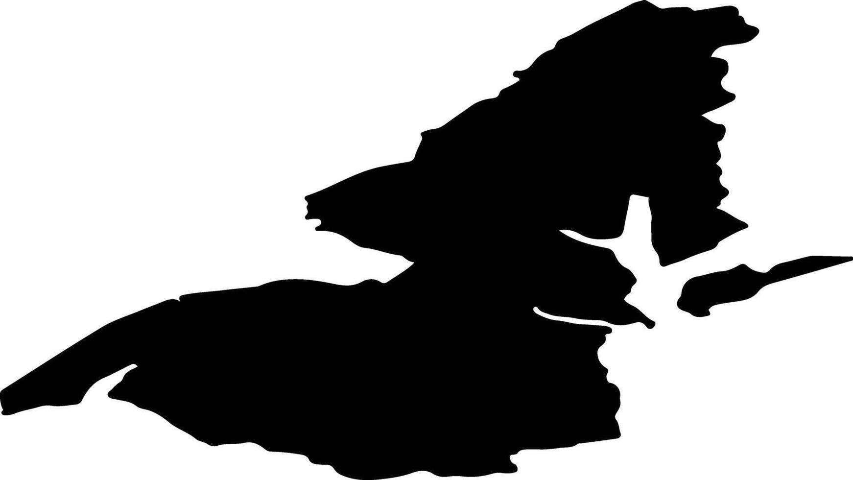 Balestrand nor Norway silhouette map vector