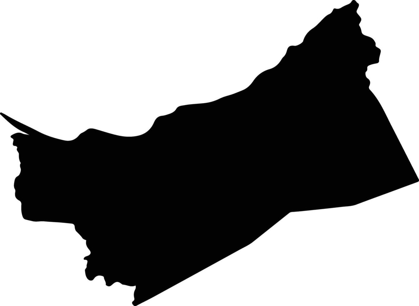 Balfate Honduras silhouette map vector