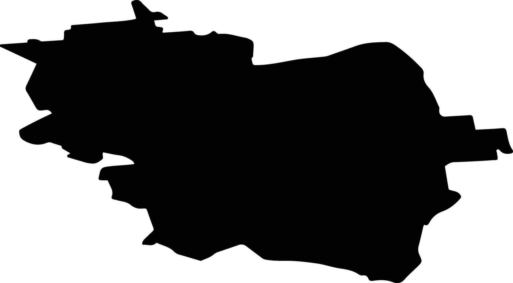 Balgales pag Latvia silhouette map vector