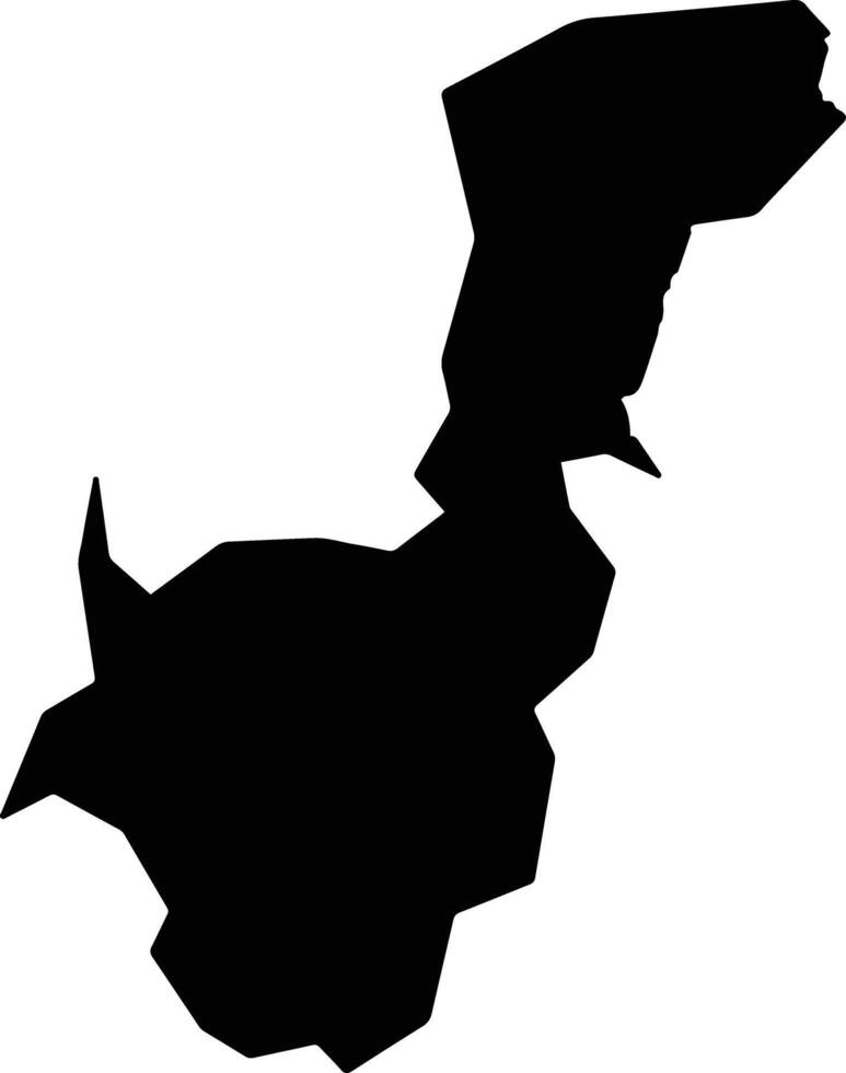 Baling Malaysia silhouette map vector