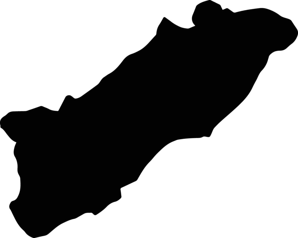 Bali Nigeria silhouette map vector