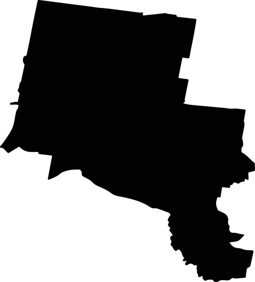 Ballarat Australia silhouette map vector