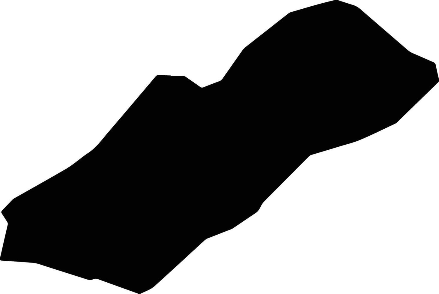 Baljuvon District Tajikistan silhouette map vector