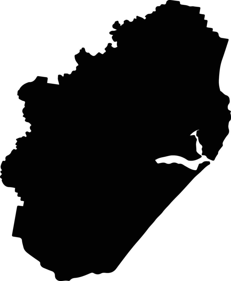 Ballina Australia silhouette map vector