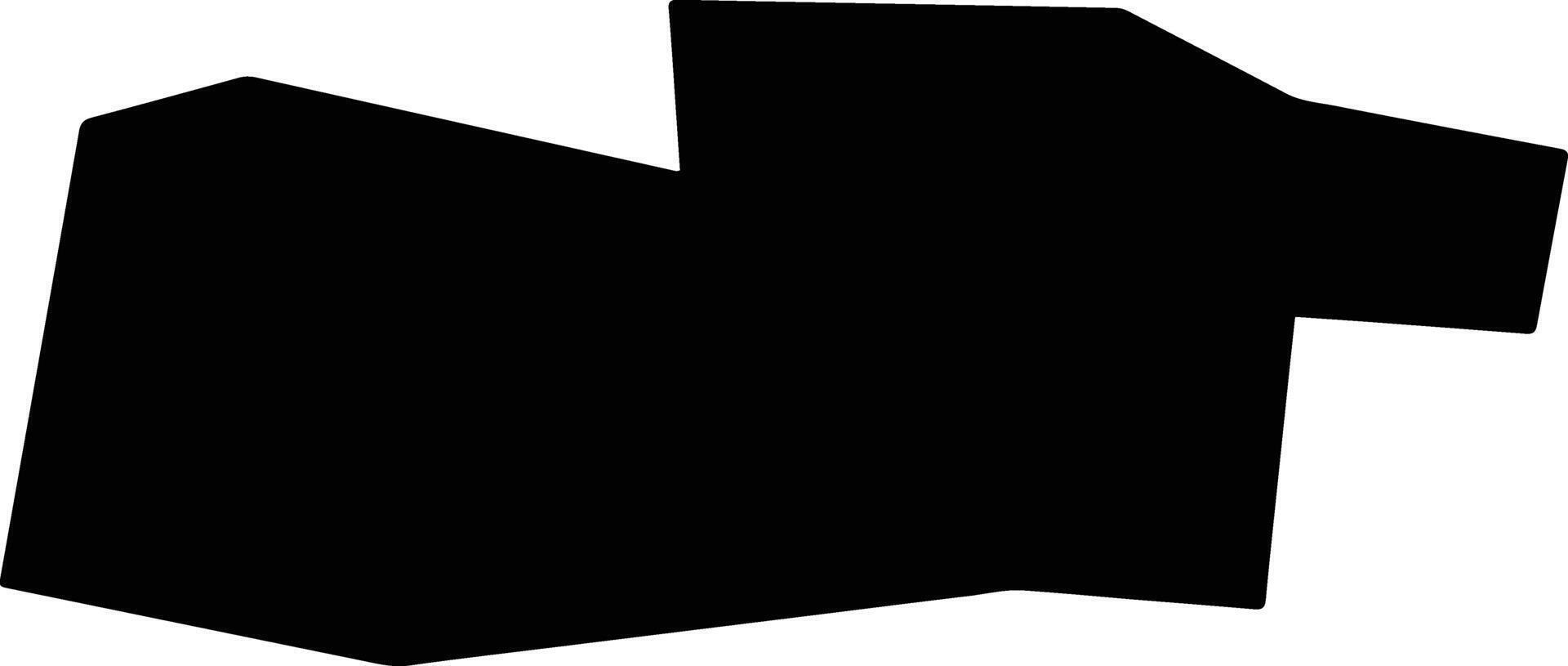 BALLYMUN FINGLAS LEA 6 Ireland silhouette map vector