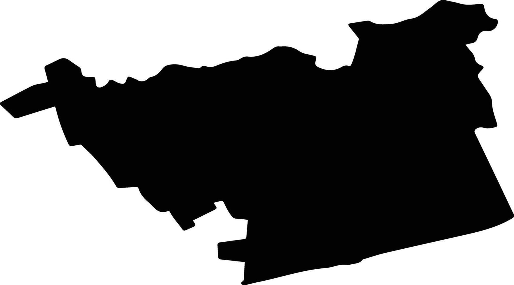 BALOTESTI Romania silhouette map vector