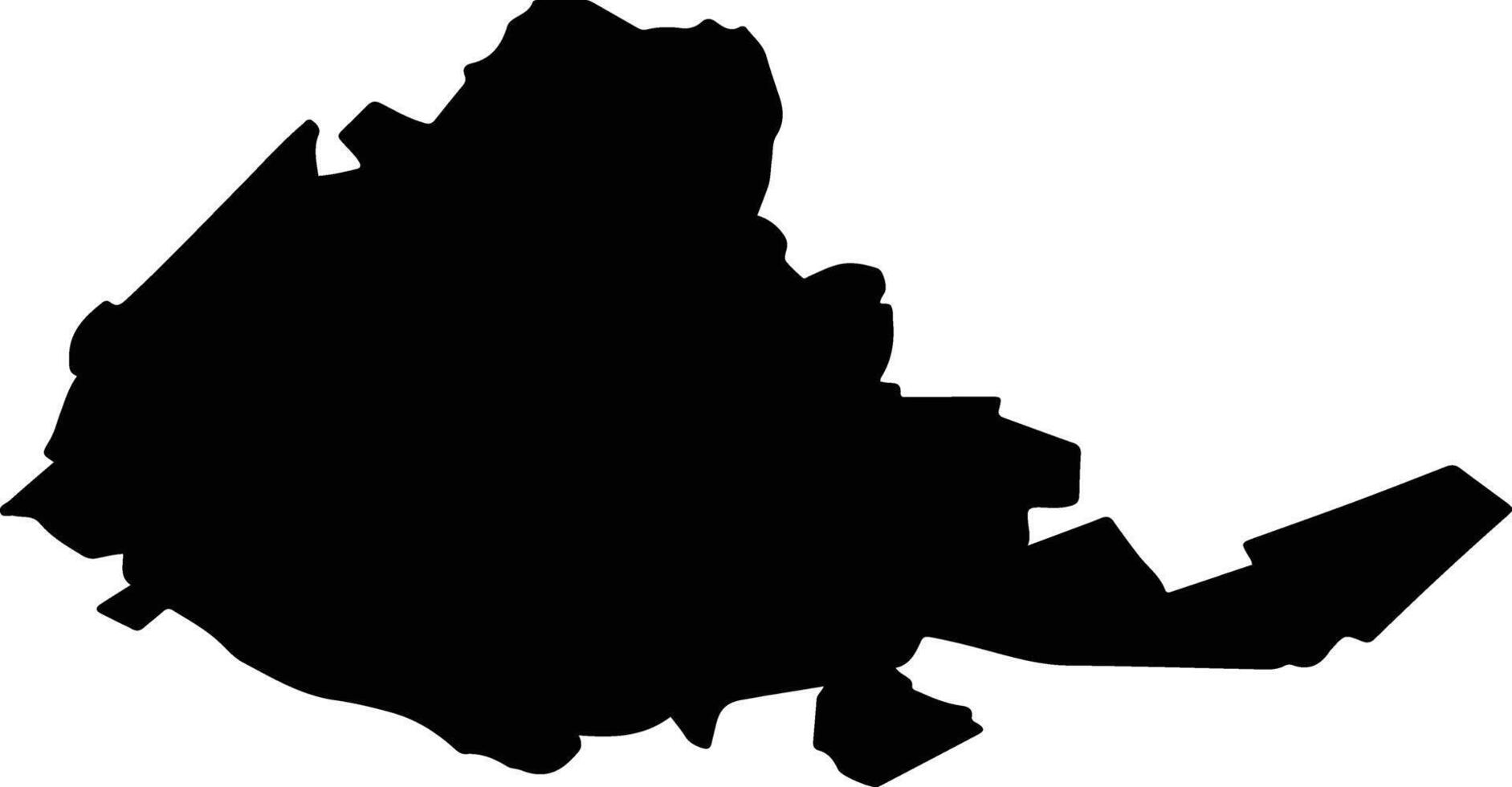 BALS Romania silhouette map vector