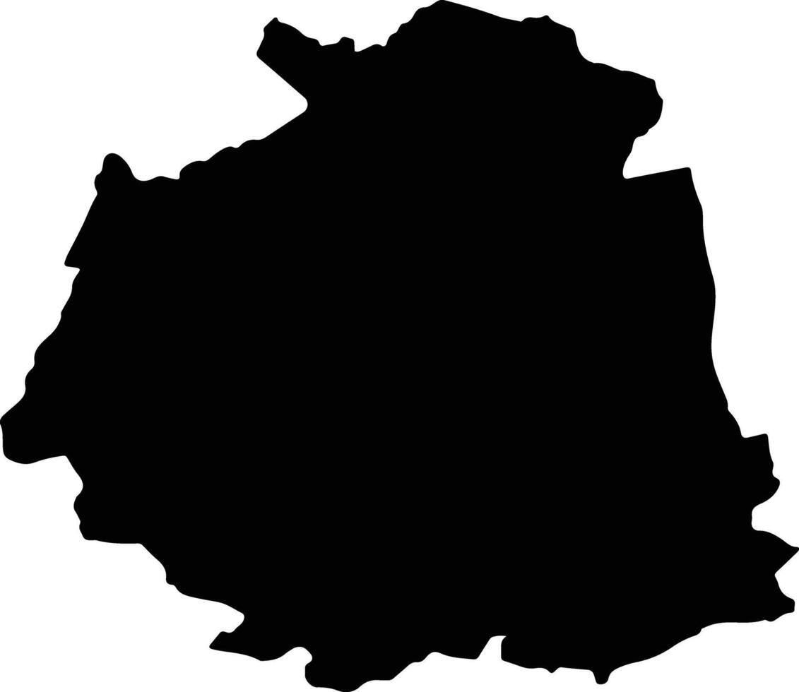 Balombo Angola silhouette map vector