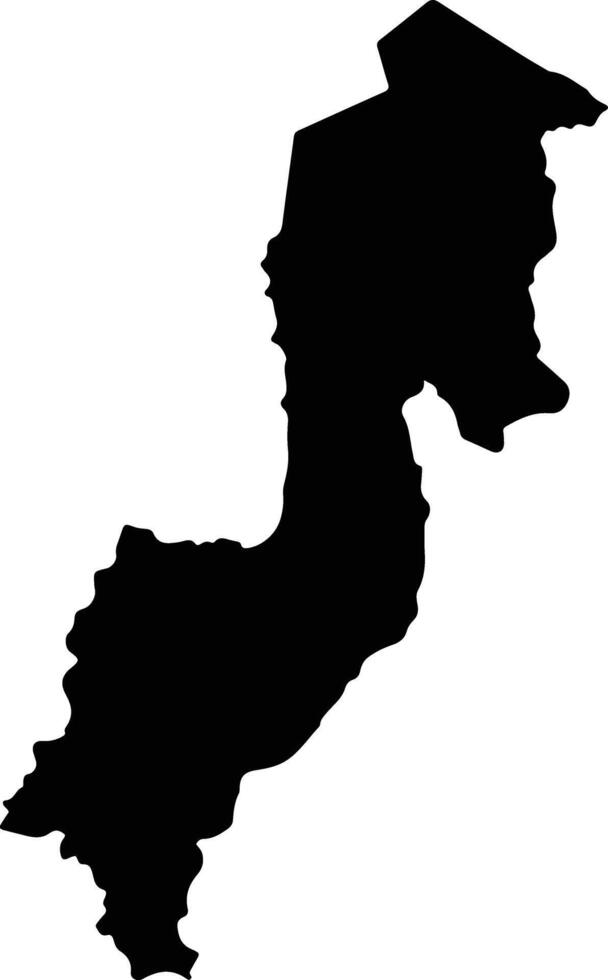 Balsas Brazil silhouette map vector