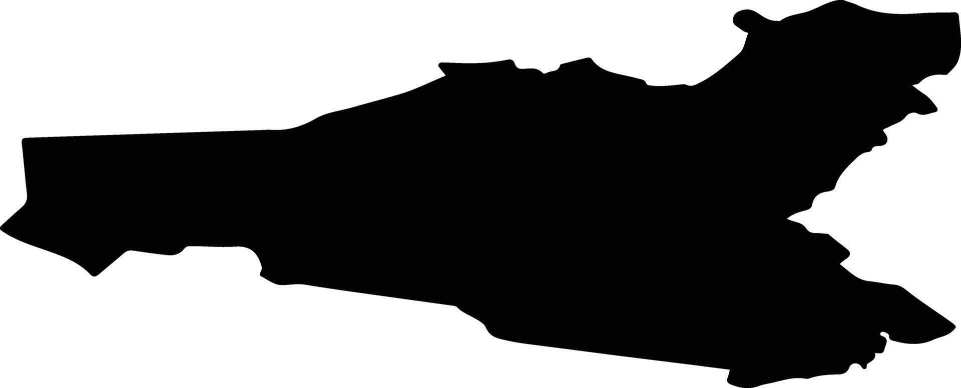 Balvu pag Latvia silhouette map vector