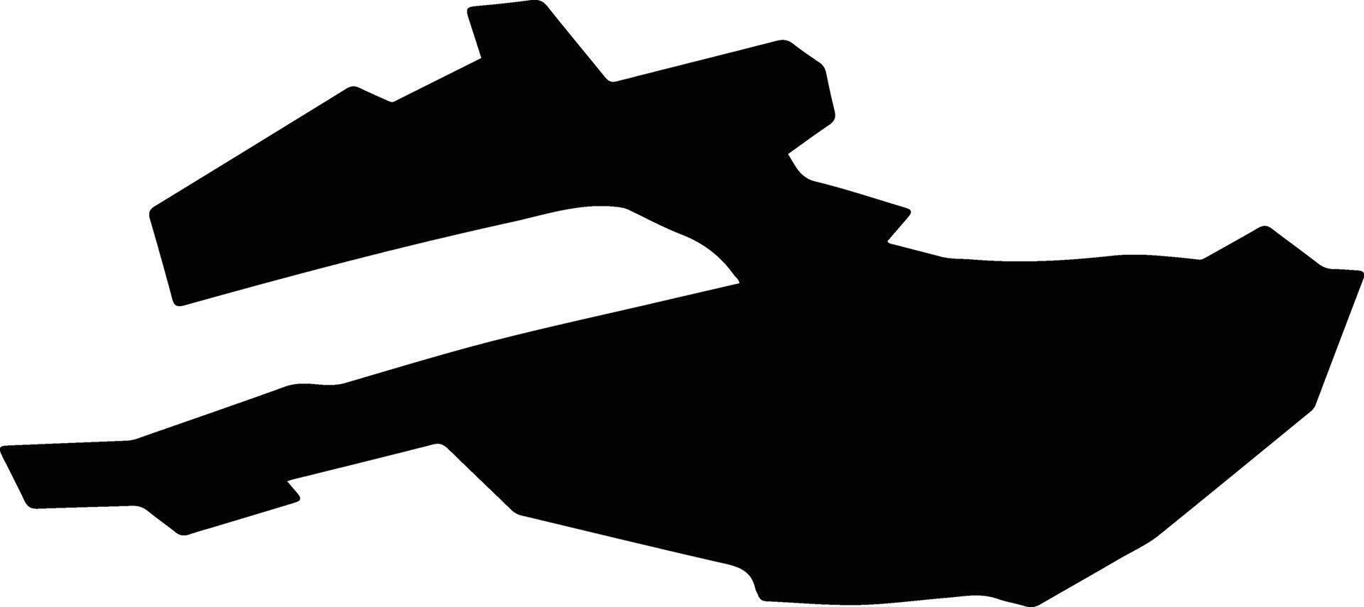 Balvi Latvia silhouette map vector