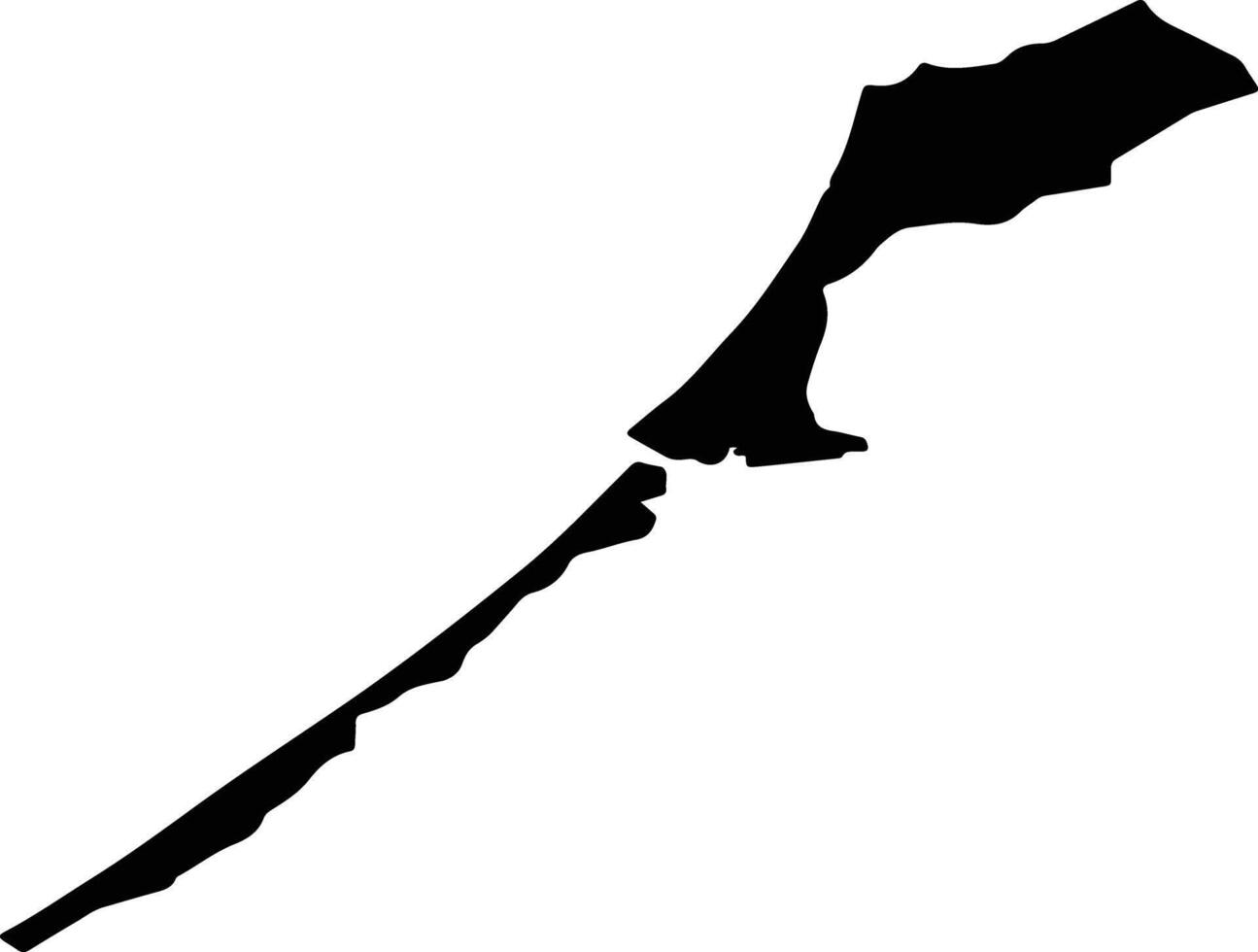 Baltiysky District Russia silhouette map vector