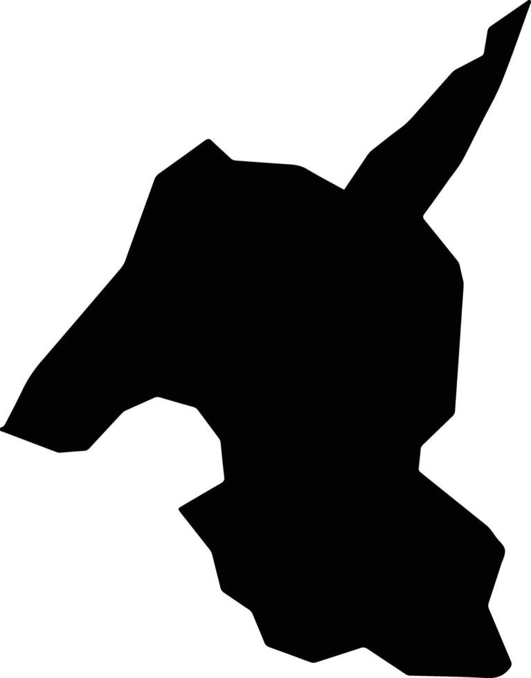 Bambama Congo silhouette map vector