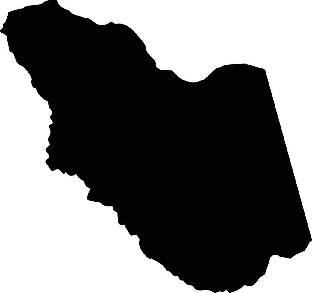 Bamingui Central African Repu silhouette map vector