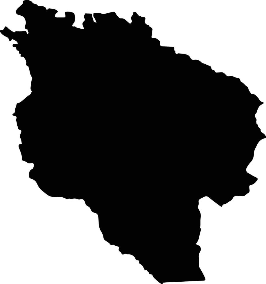 Ban Bueng Thailand silhouette map vector