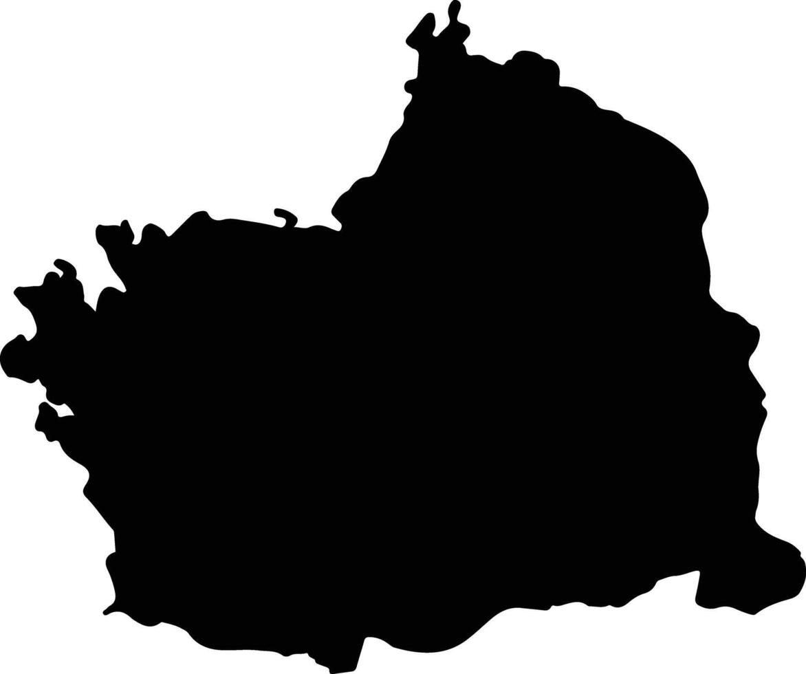 Ban Haet Thailand silhouette map vector