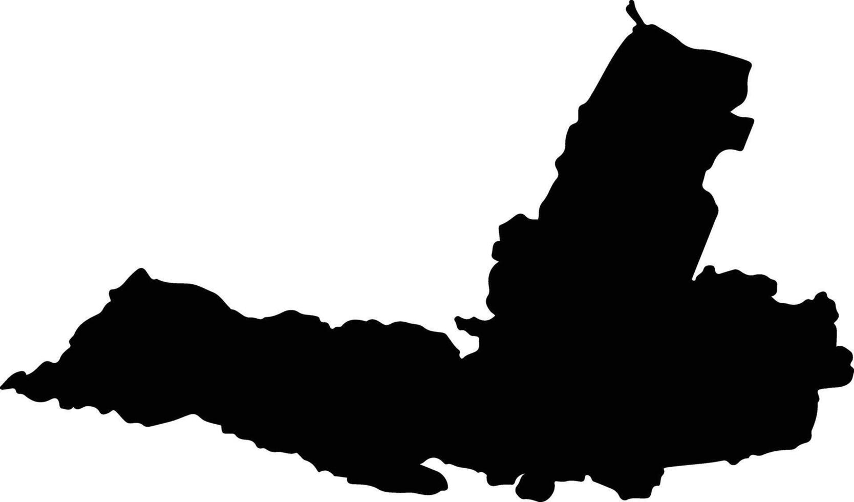Ban Pong Thailand silhouette map vector