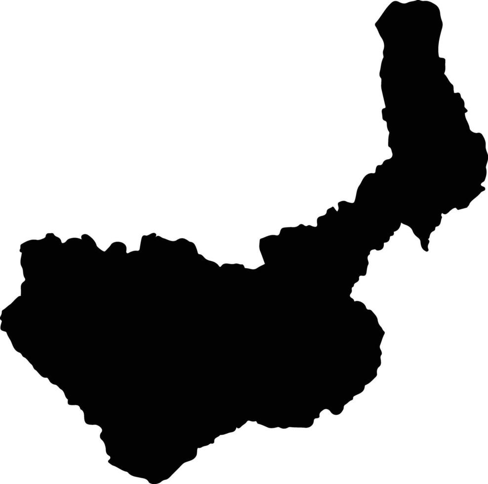 Ban Tak Thailand silhouette map vector
