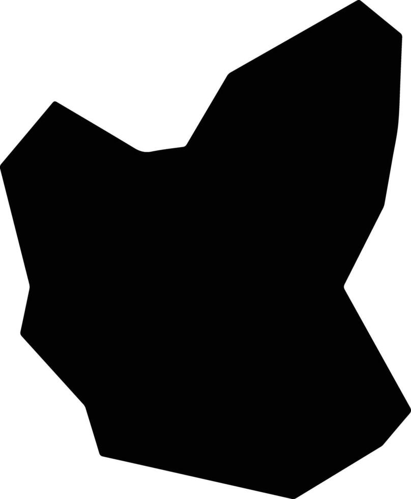 Bananeiras Brazil silhouette map vector