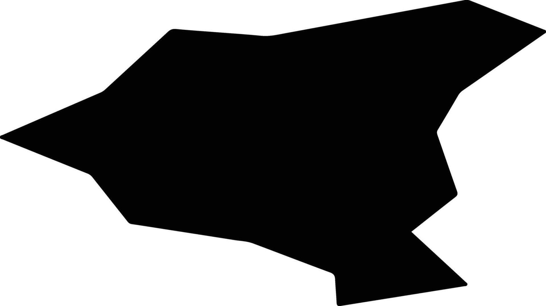 Bandai Japan silhouette map vector