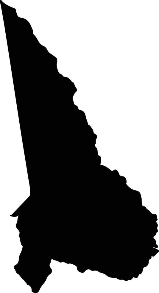 Banda Ghana silhouette map vector