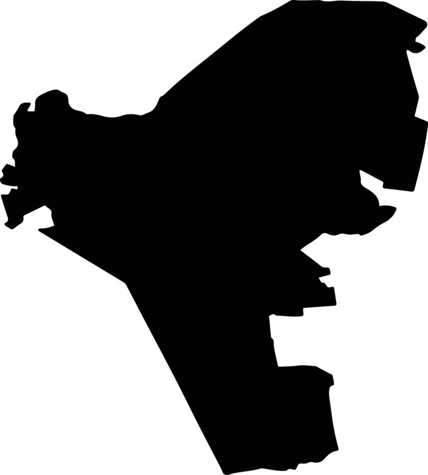 BANEASA Romania silhouette map vector