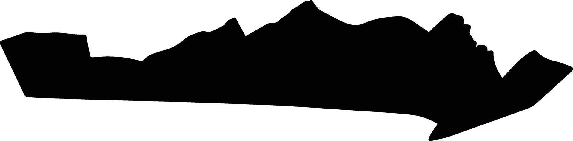 Bang Kruai Thailand silhouette map vector