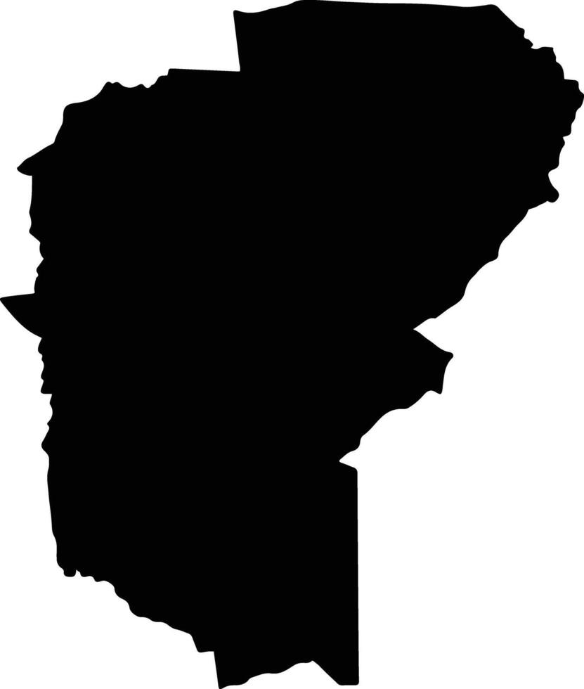 Bang Pa In Thailand silhouette map vector