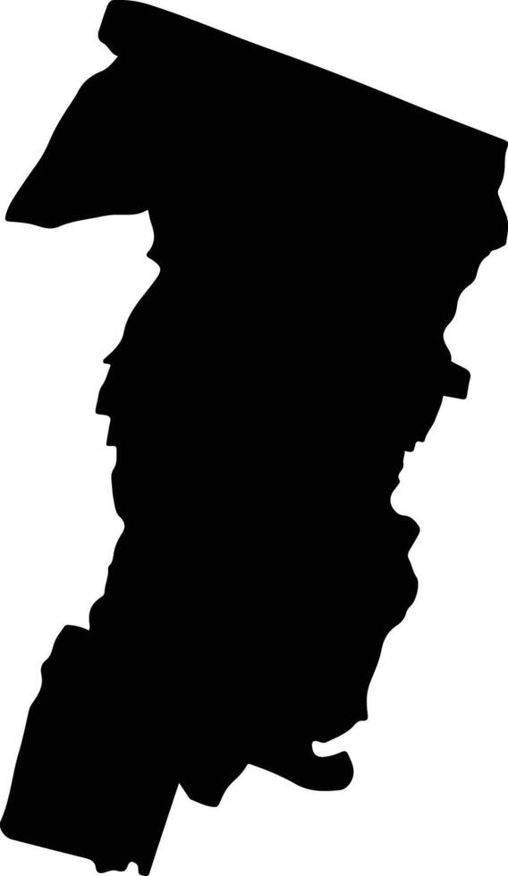 Bang Sao Thong Thailand silhouette map vector
