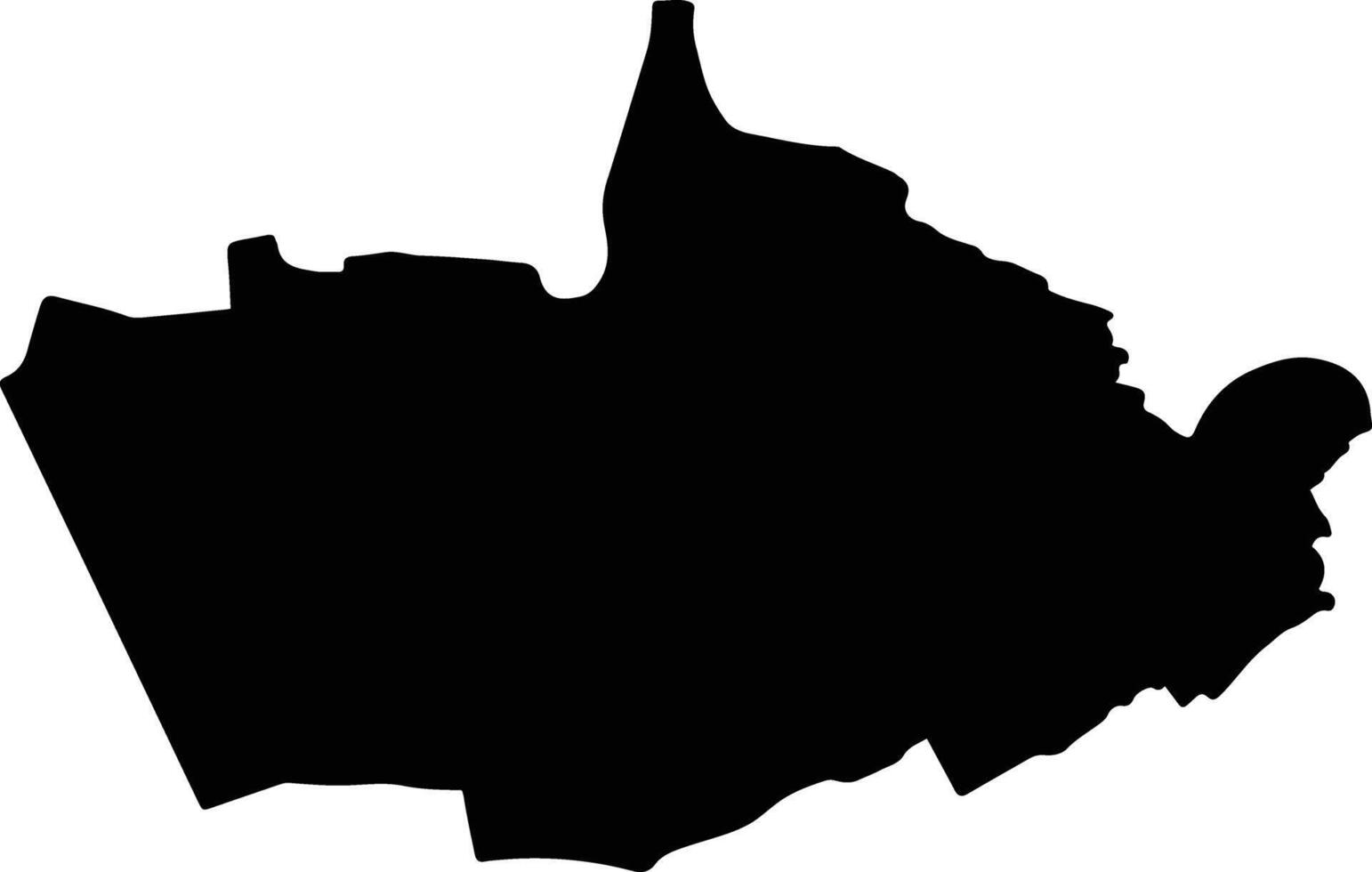 Bang Yai Thailand silhouette map vector