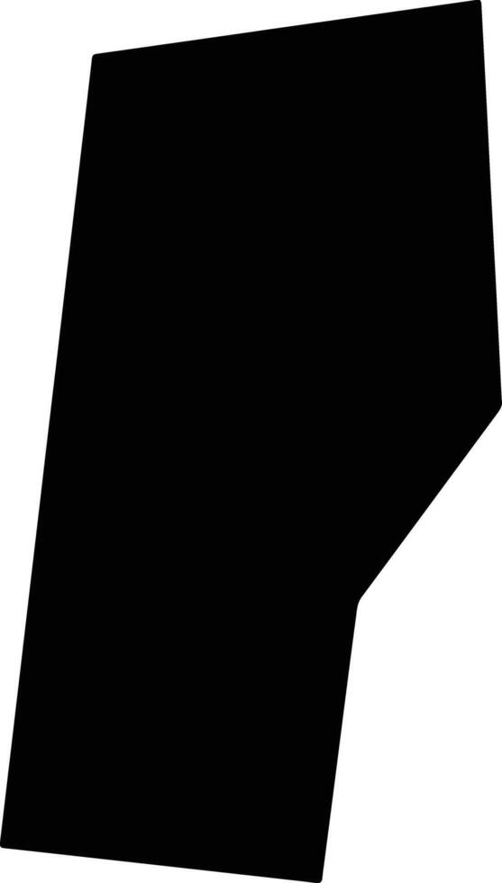 Bangu Democratic Republic silhouette map vector
