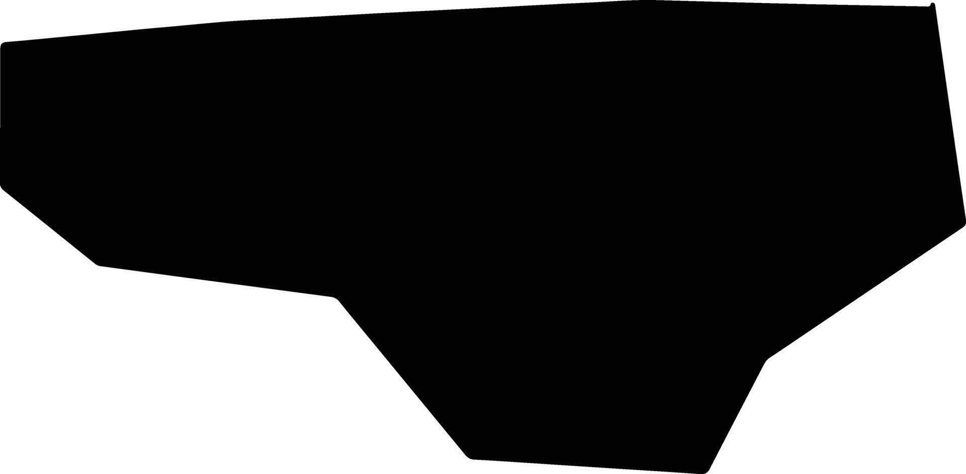 Banibangou Niger silhouette map vector