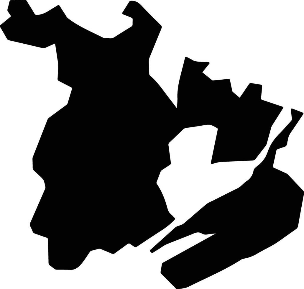 Bani Swayf Egypt silhouette map vector