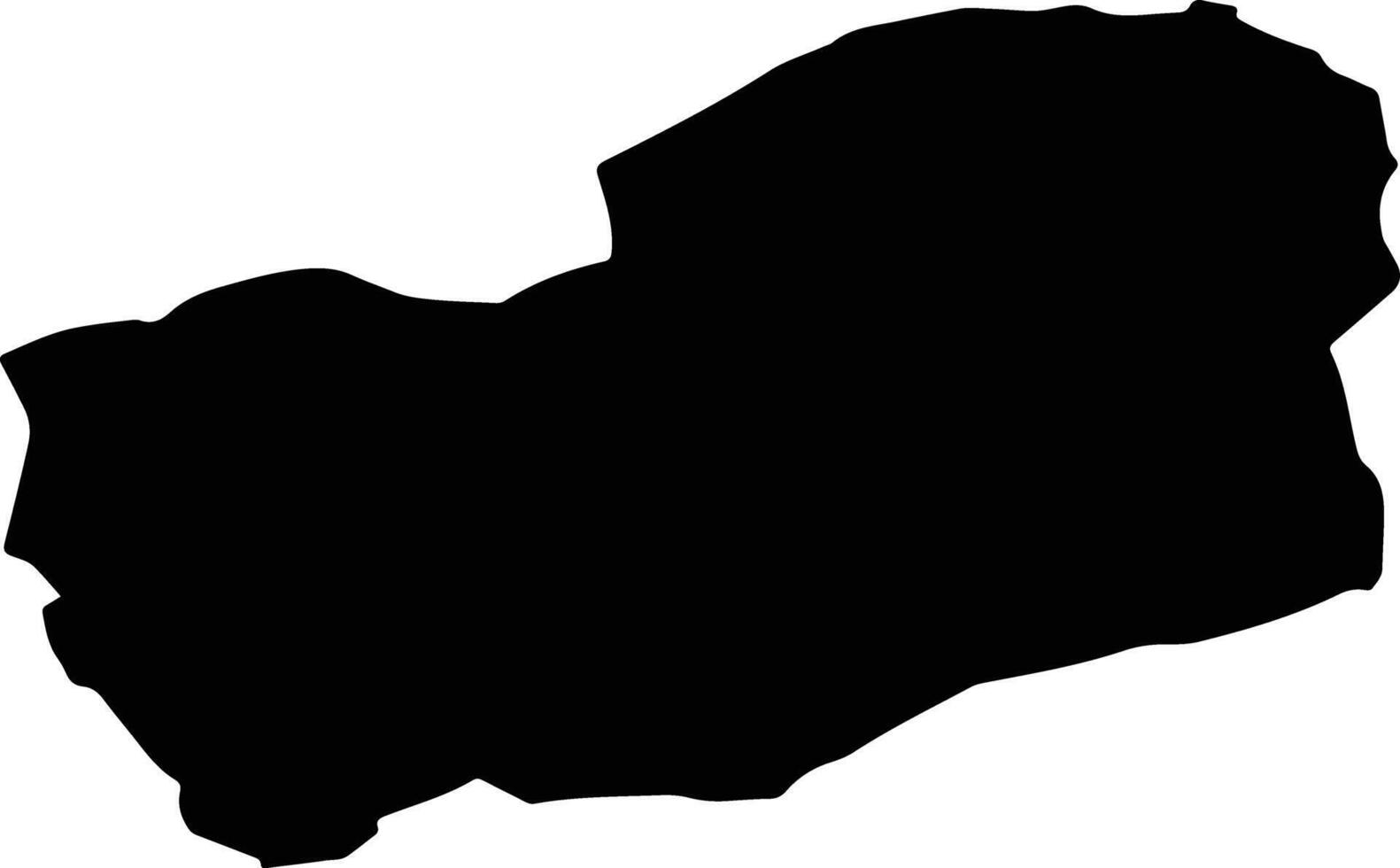 BANISOR Romania silhouette map vector