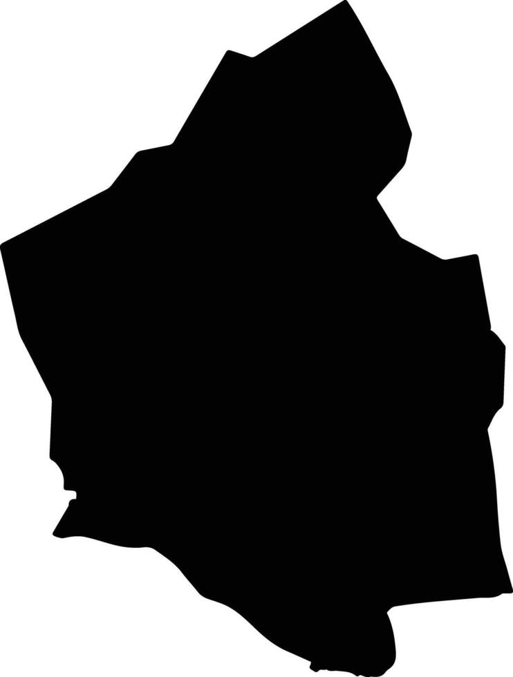 Bankass Mali silhouette map vector