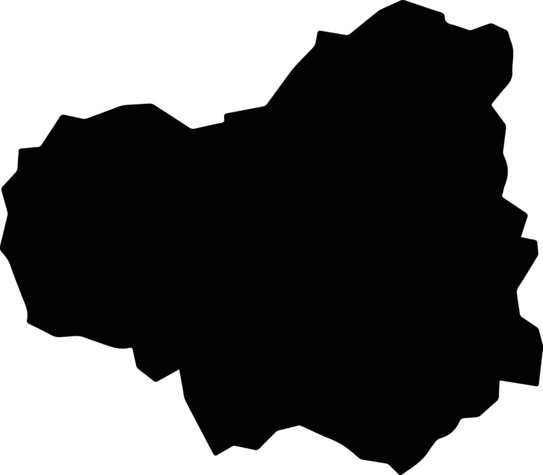 Bannach Brazil silhouette map vector