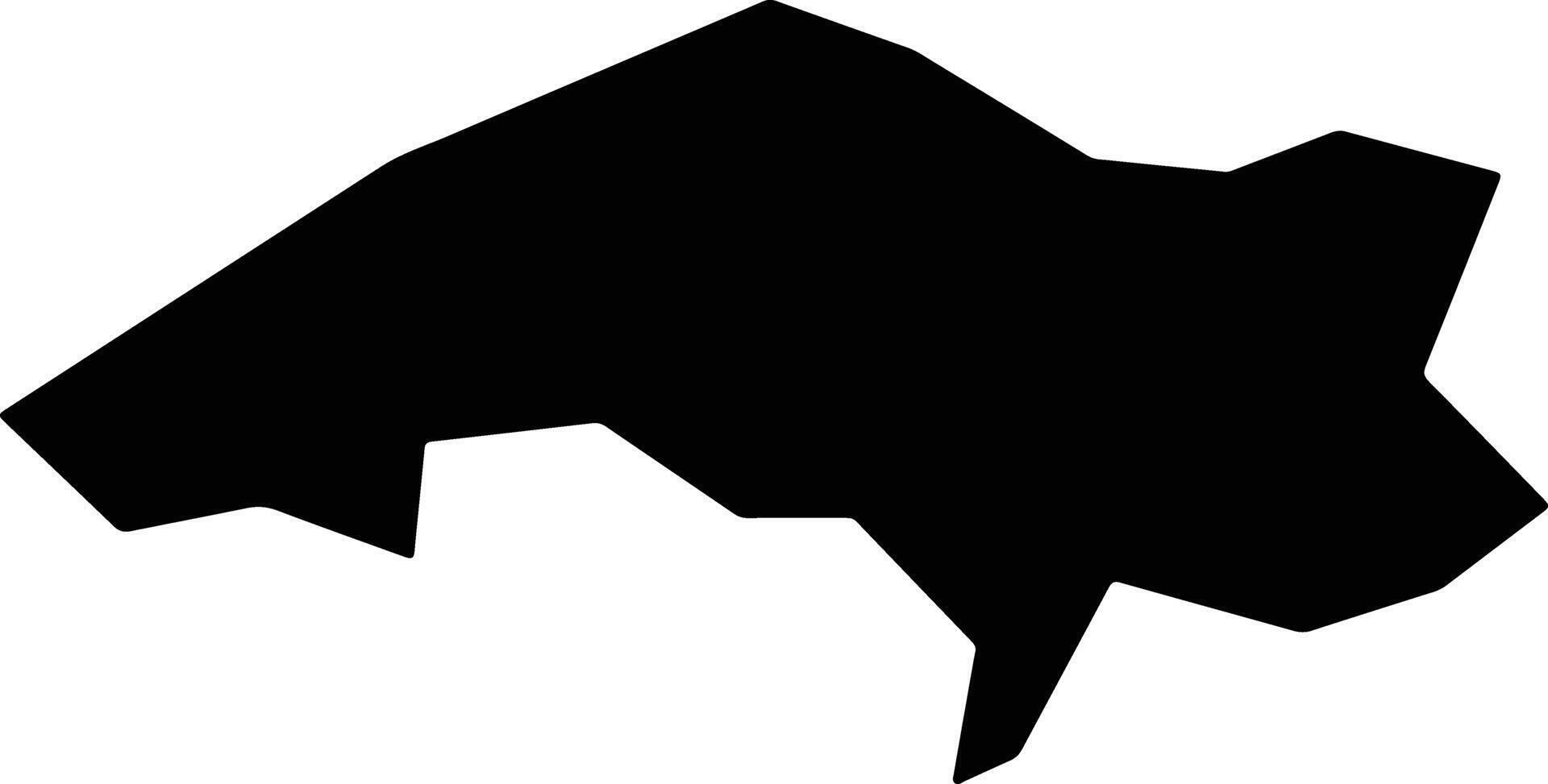 Banmaxian China silhouette map vector