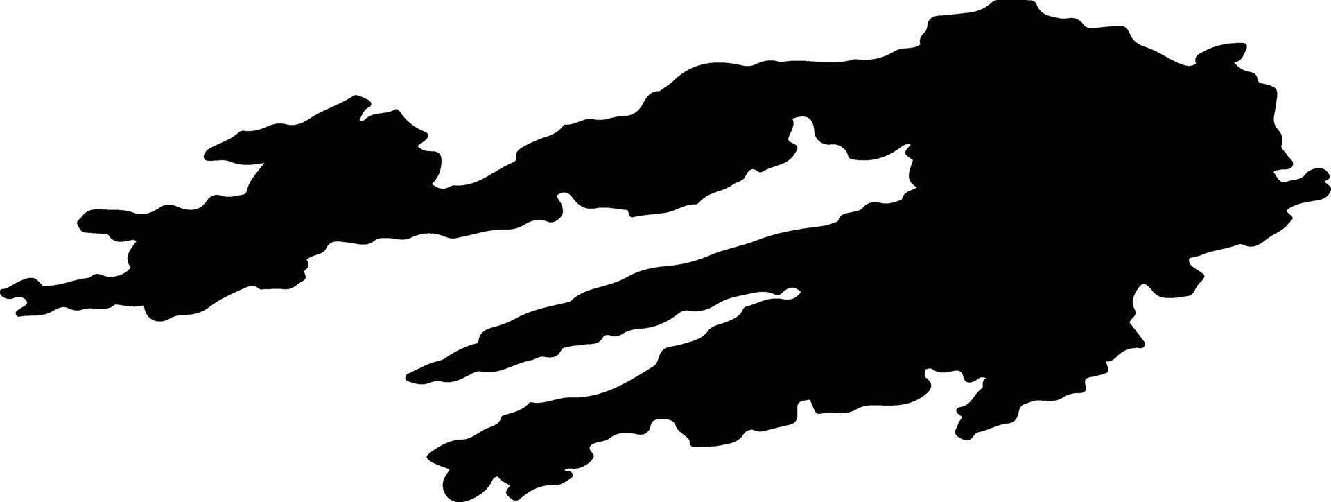 BANTRY WEST CORK LEA 4 Ireland silhouette map vector
