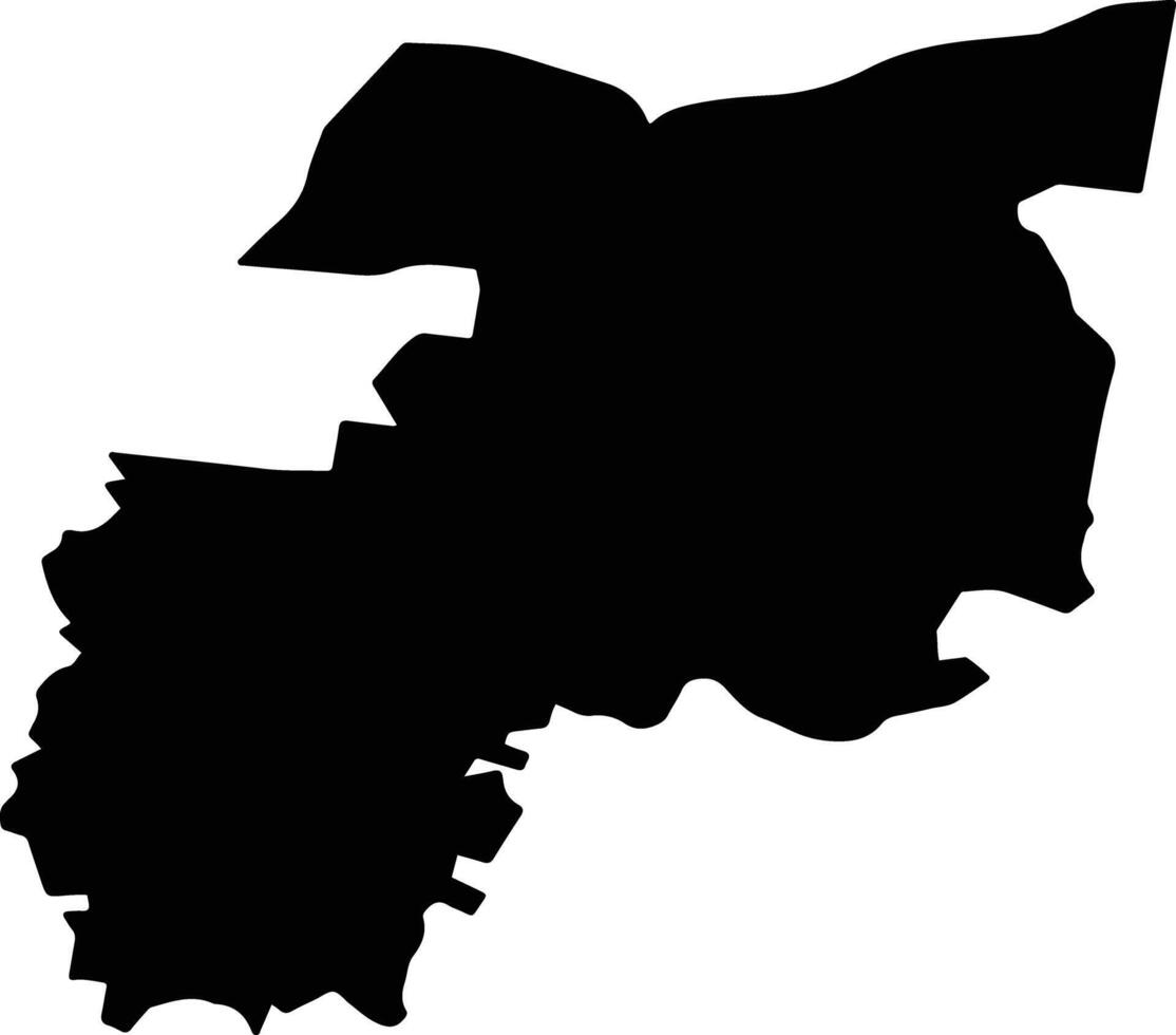 Banyule Australia silhouette map vector