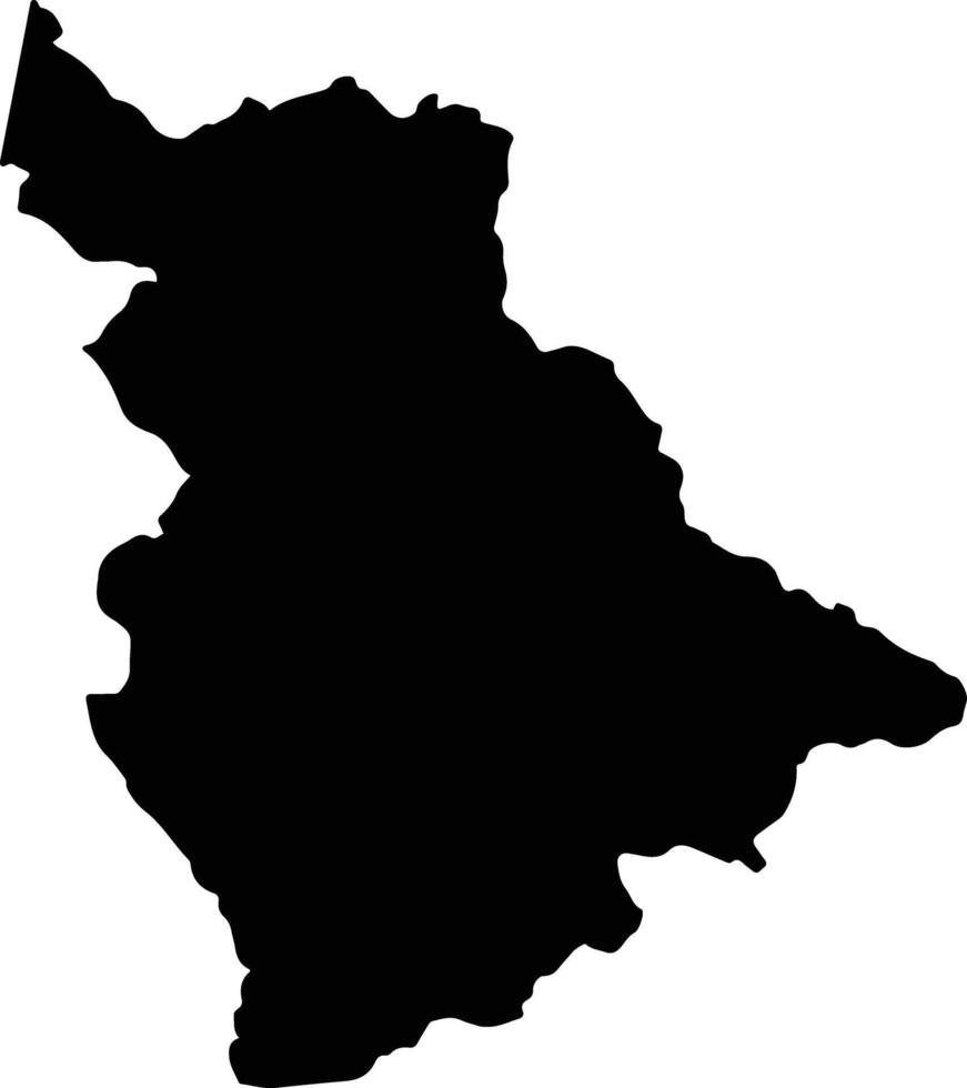 Bao Thang Vietnam silhouette map vector
