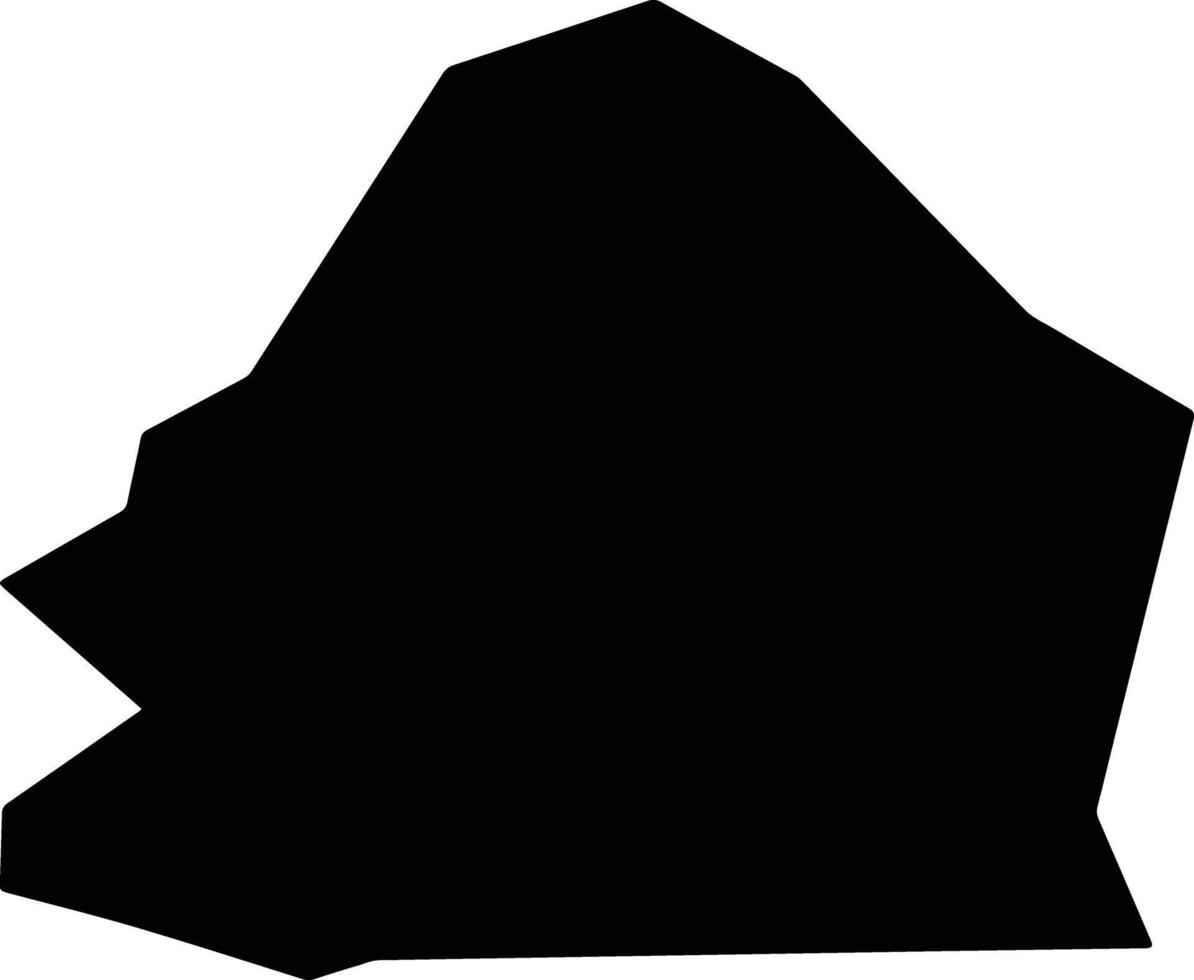 Baquba Iraq silhouette map vector