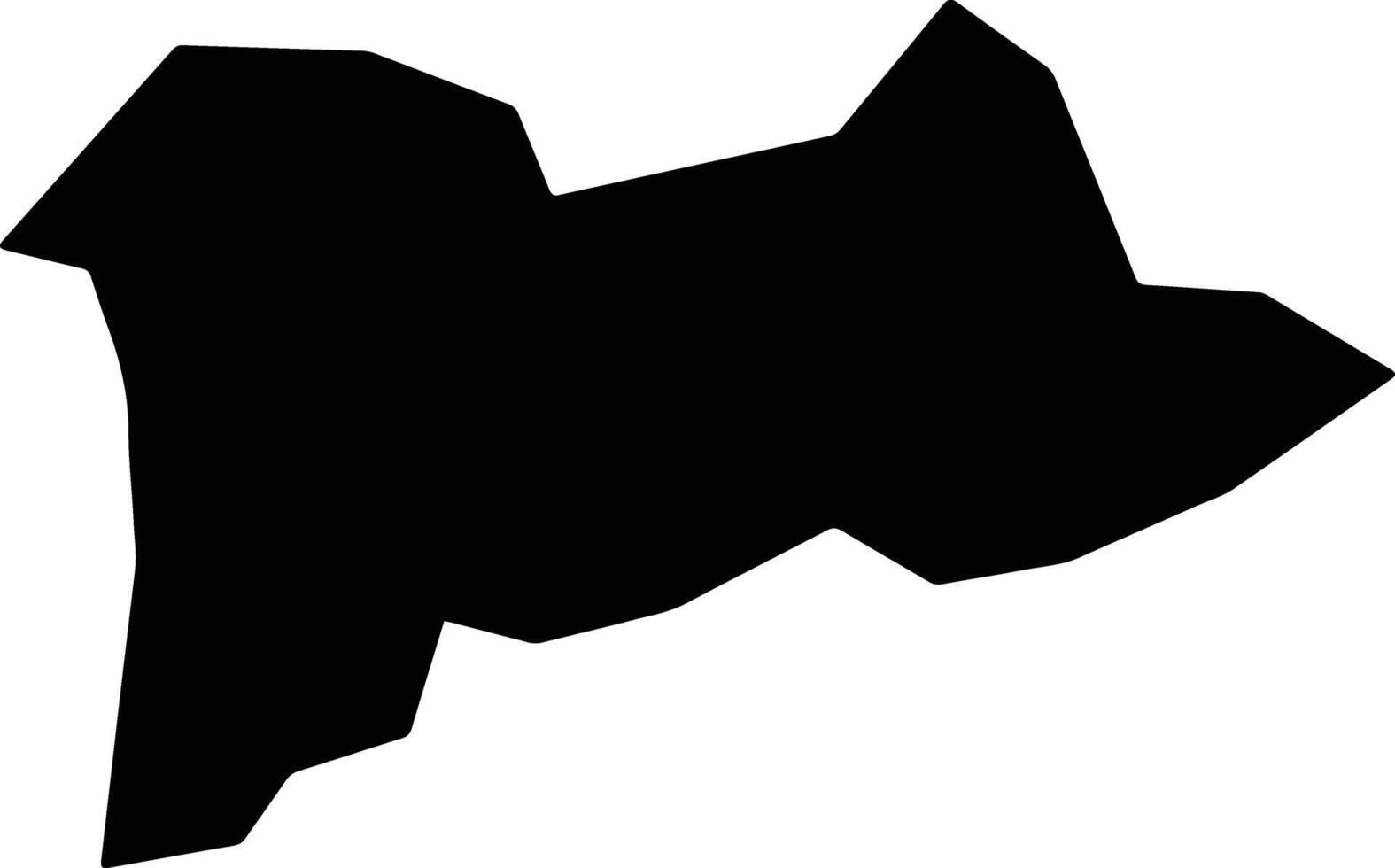 Bar Kunar Afghanistan silhouette map vector