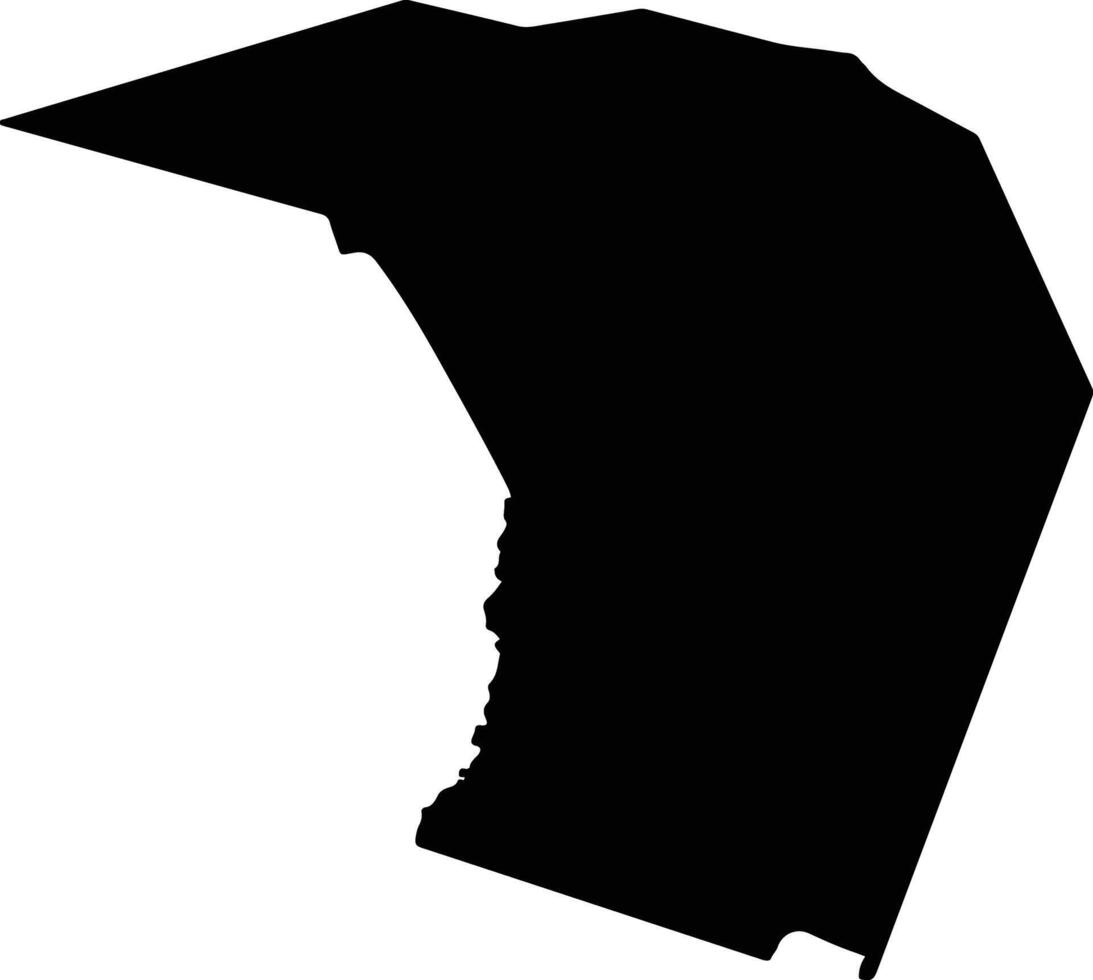 Bara Nepal silhouette map vector
