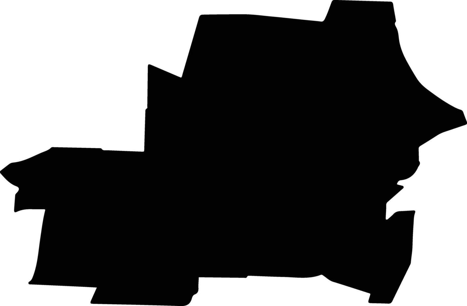 BARAGANU Romania silhouette map vector