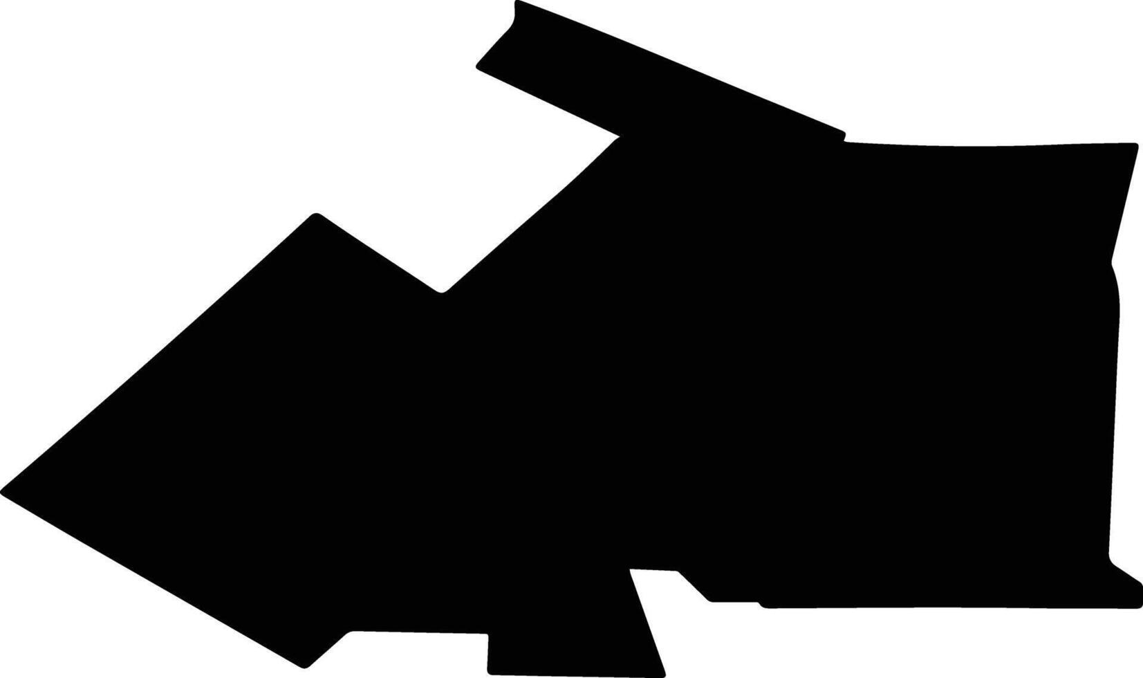 BARAGANUL Romania silhouette map vector