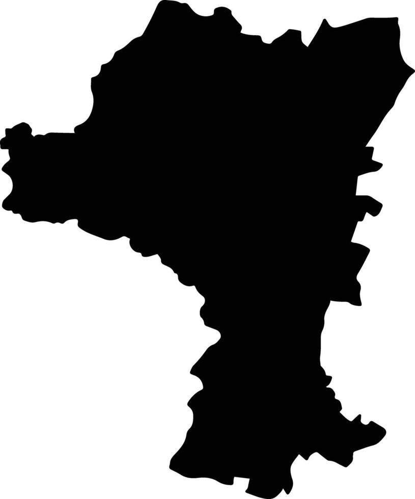 Baranoa Colombia silhouette map vector